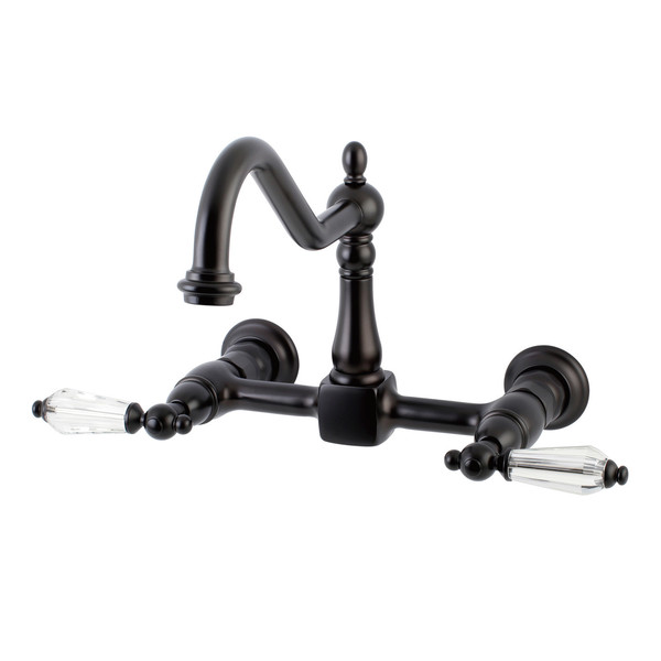 Wilshire KS1245WLL 8-Inch Centerset Wall Mount Kitchen Faucet KS1245WLL